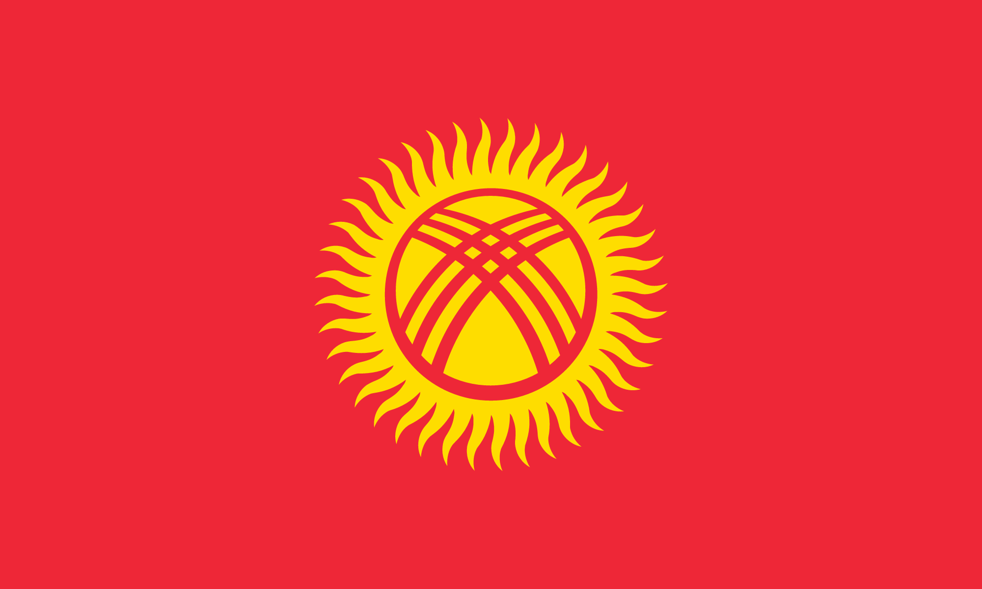 Flag of Kyrgyzstan decal