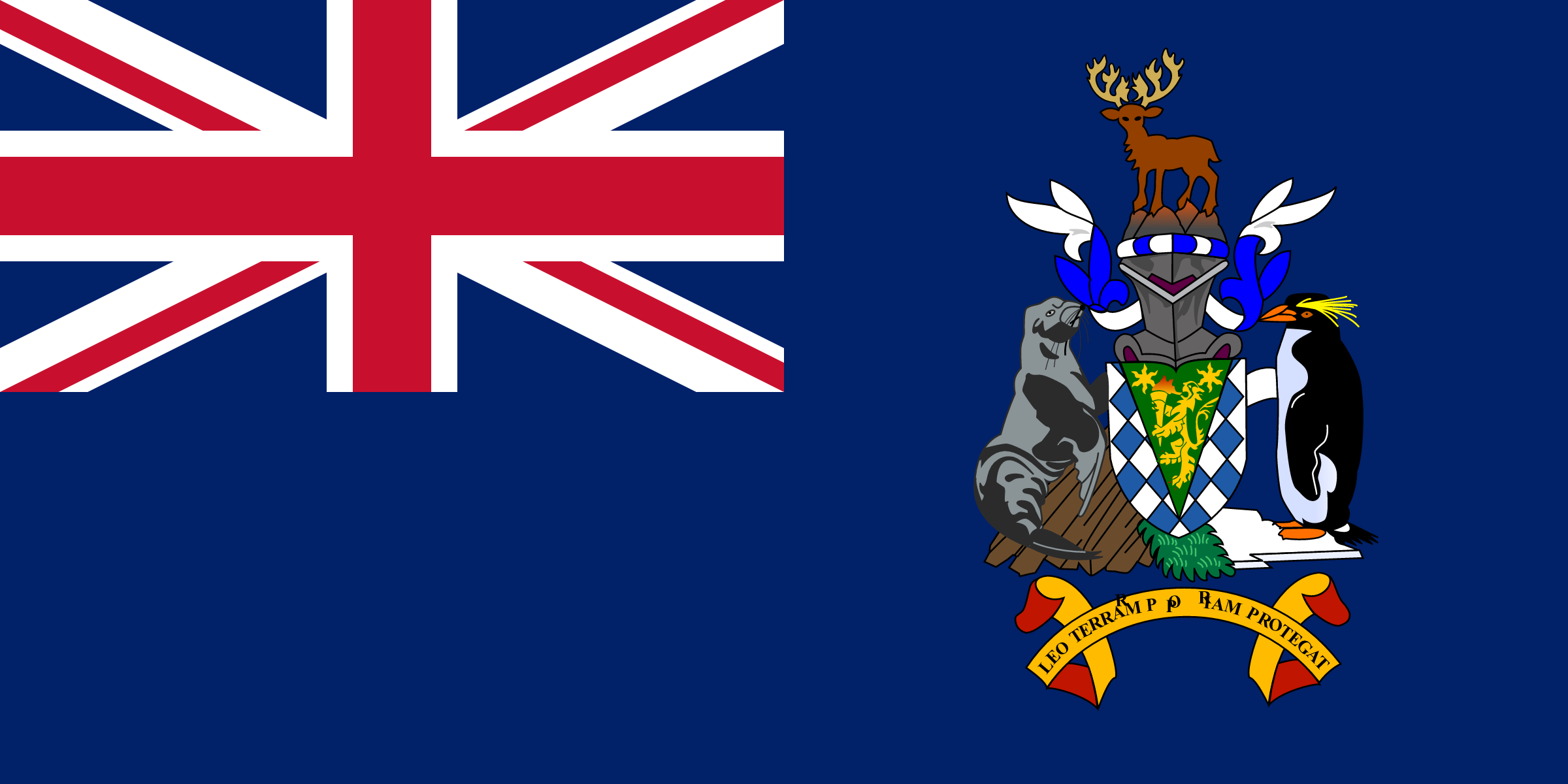 Flag of South Georgia and the South Sandwich Islands decal