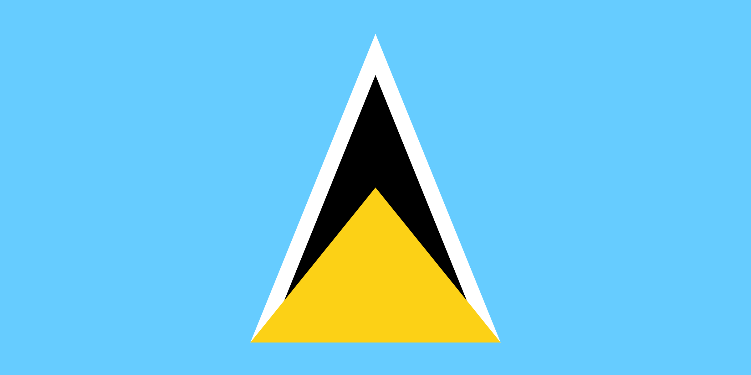 Flag of Saint Lucia decal