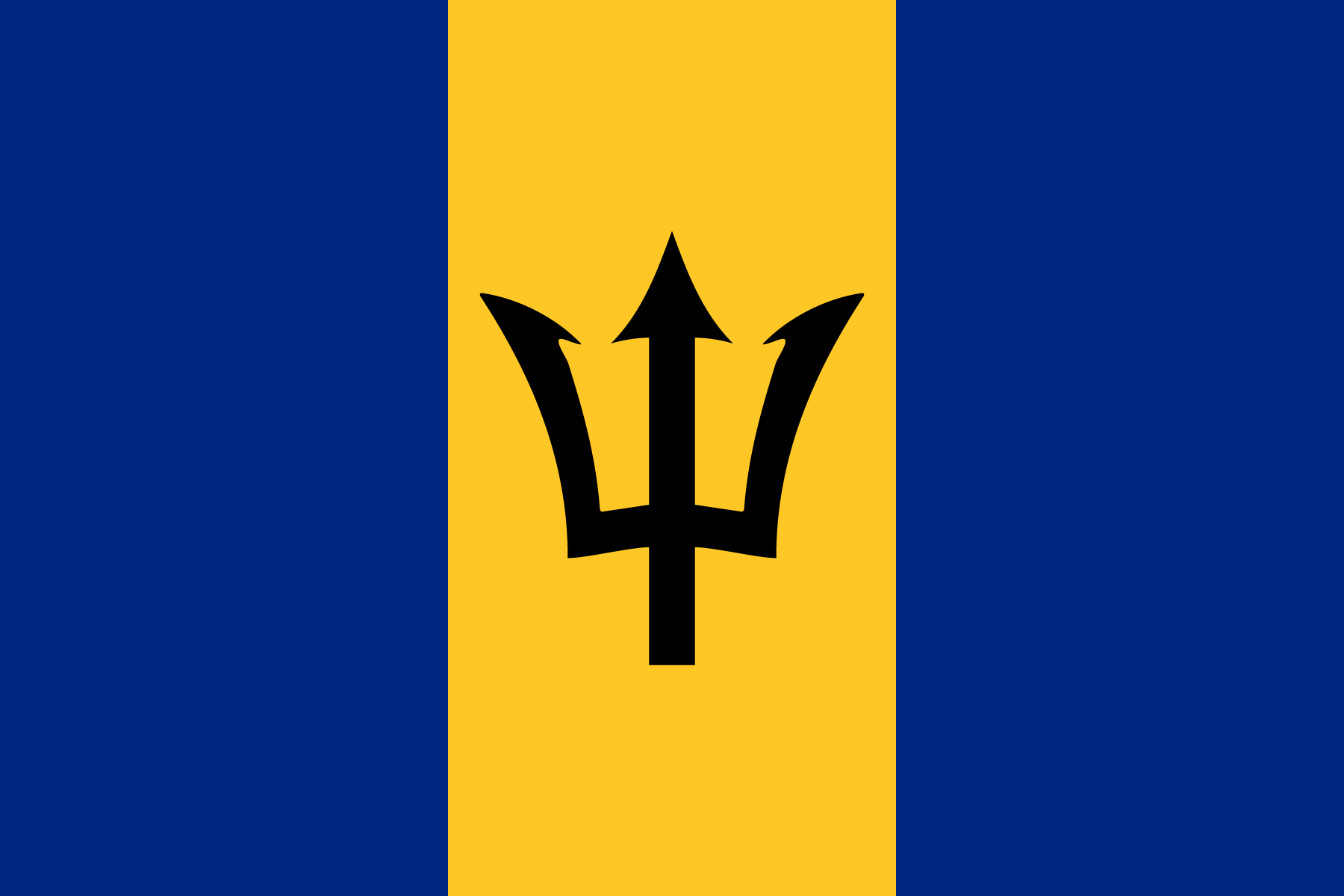 Flag of Barbados decal