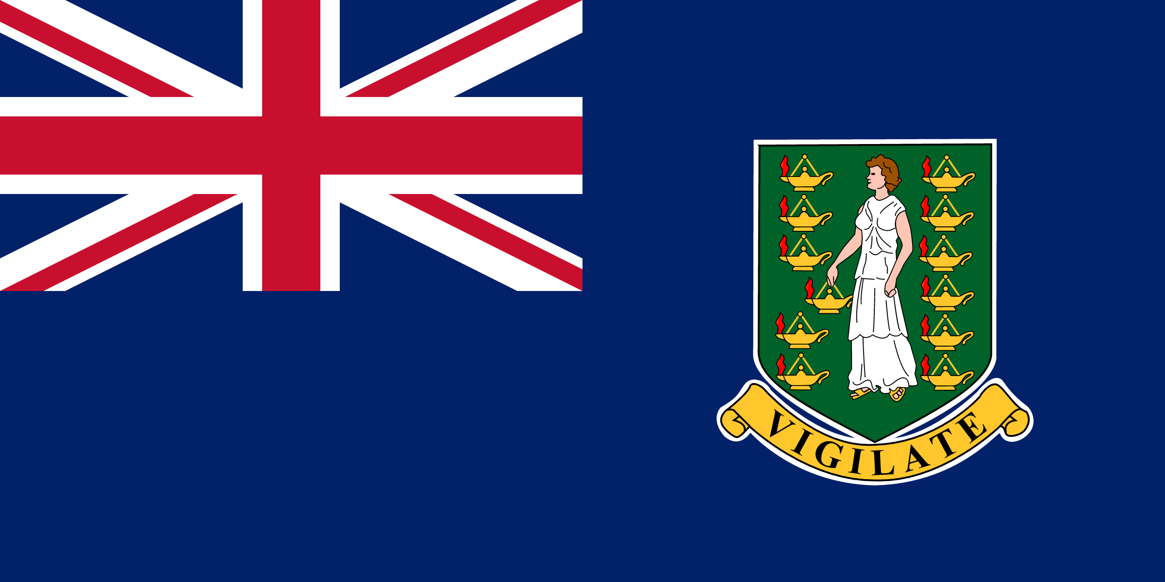 Flag of British Virgin Islands decal