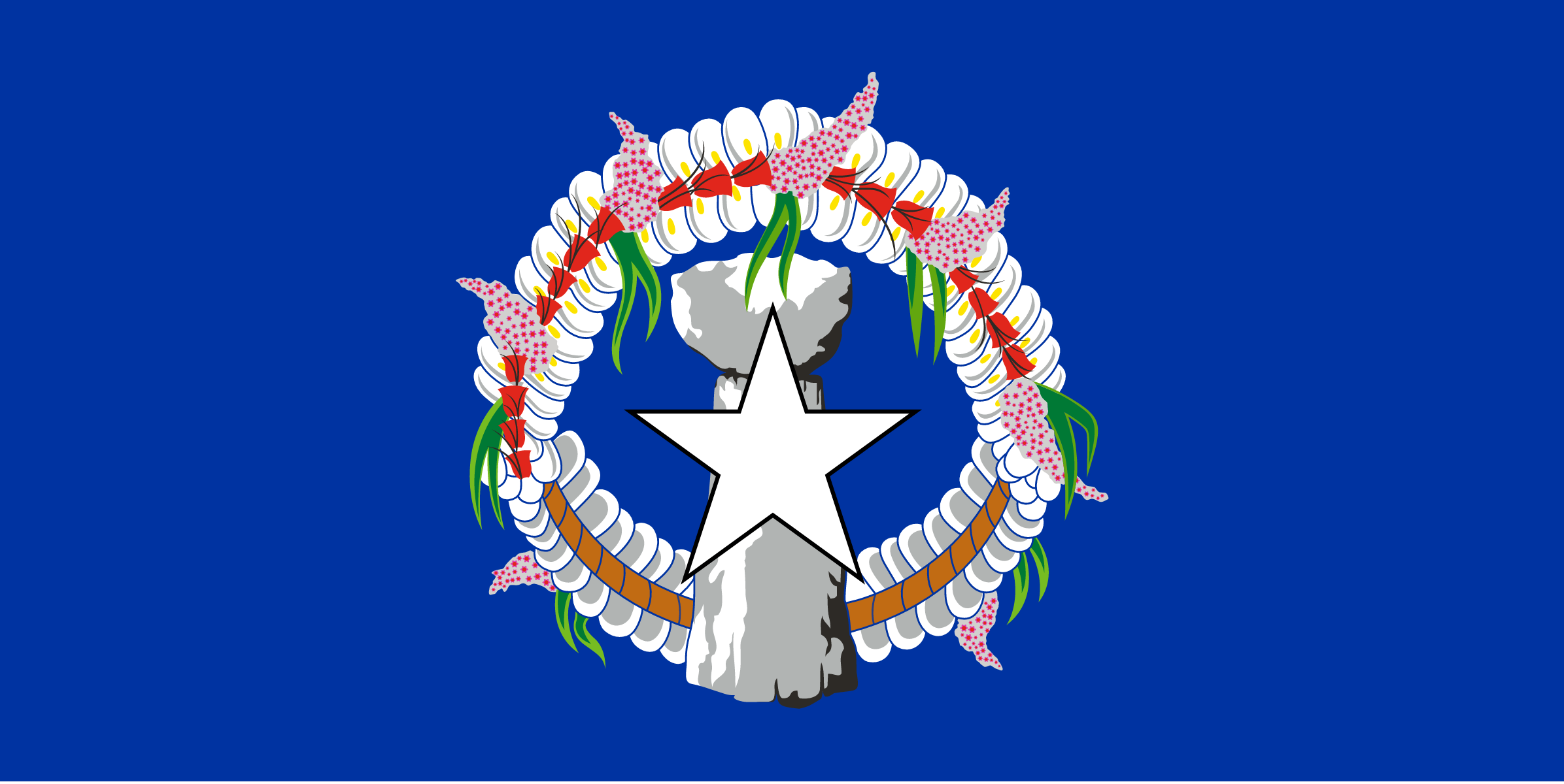 Flag of the Northern Mariana Islands decal