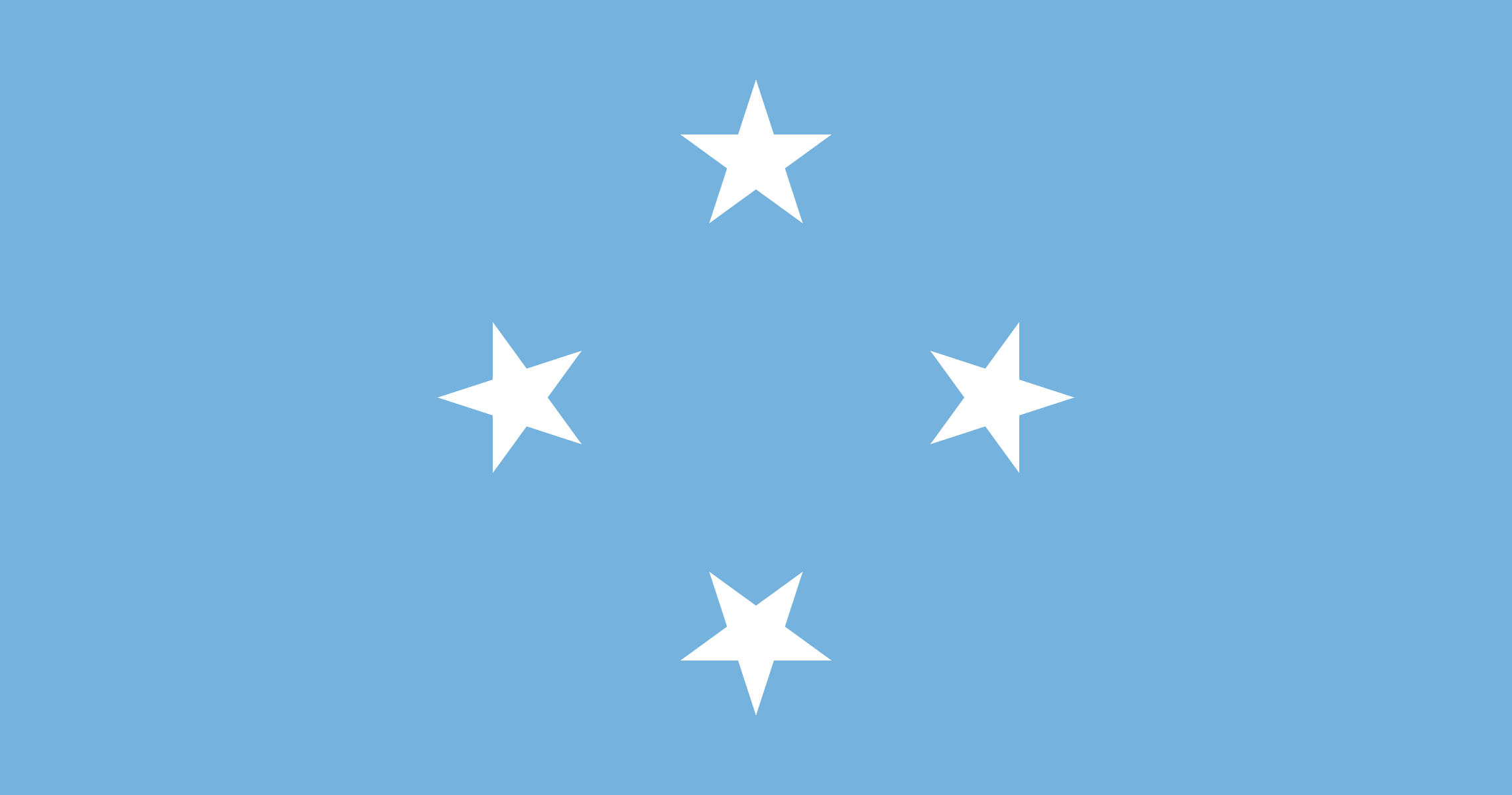Flag of Federated States of Micronesia decal