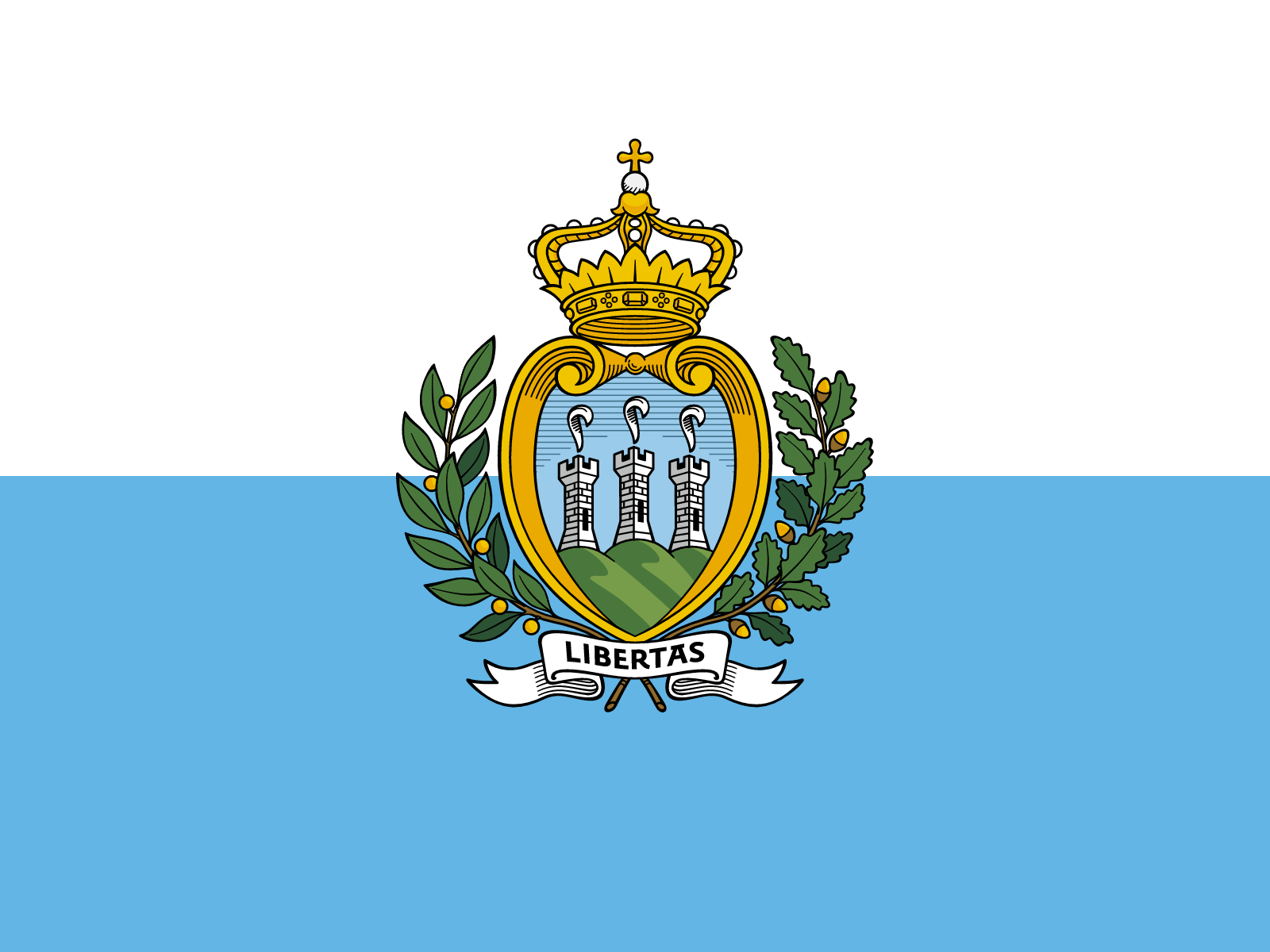 Flag of San Marino decal