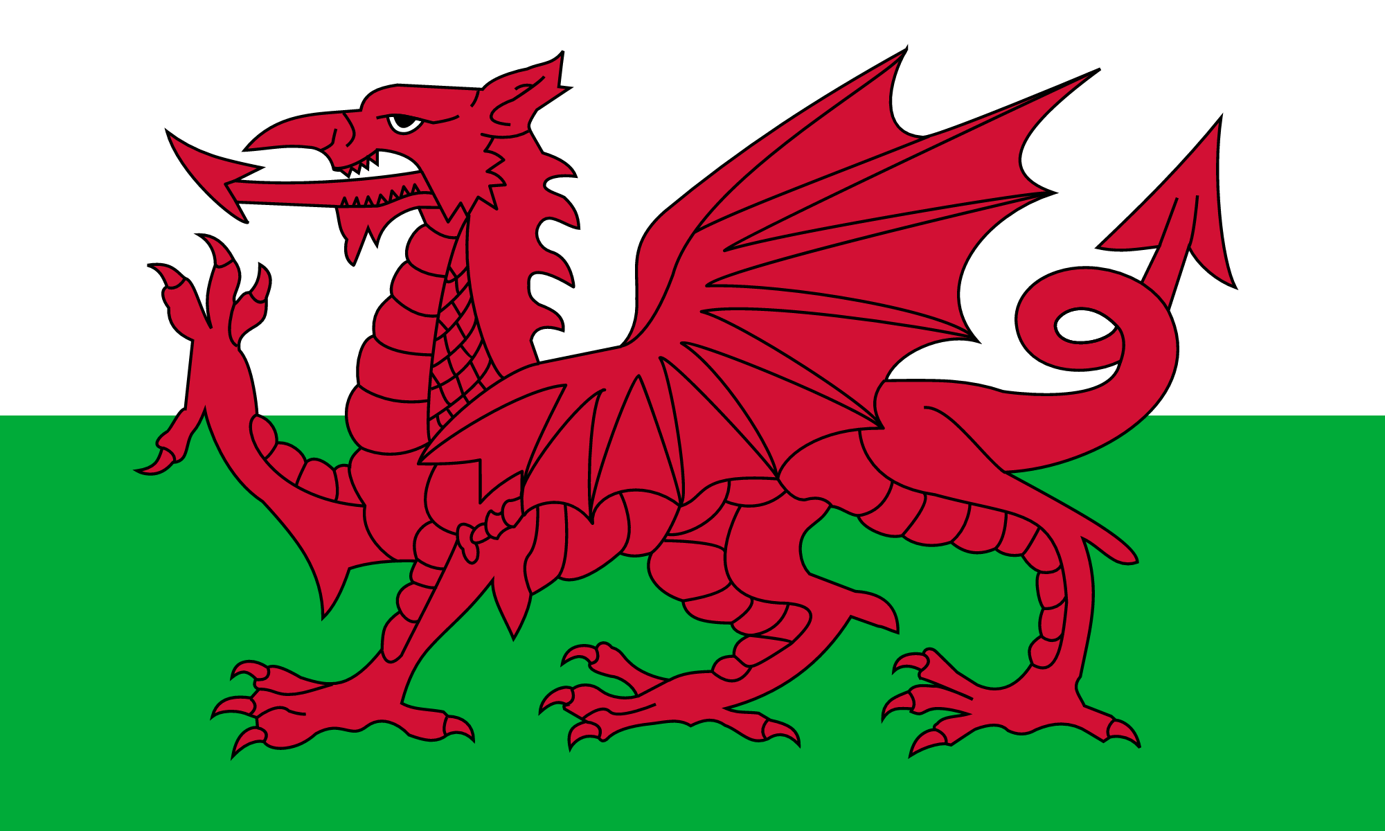 Flag of Wales decal