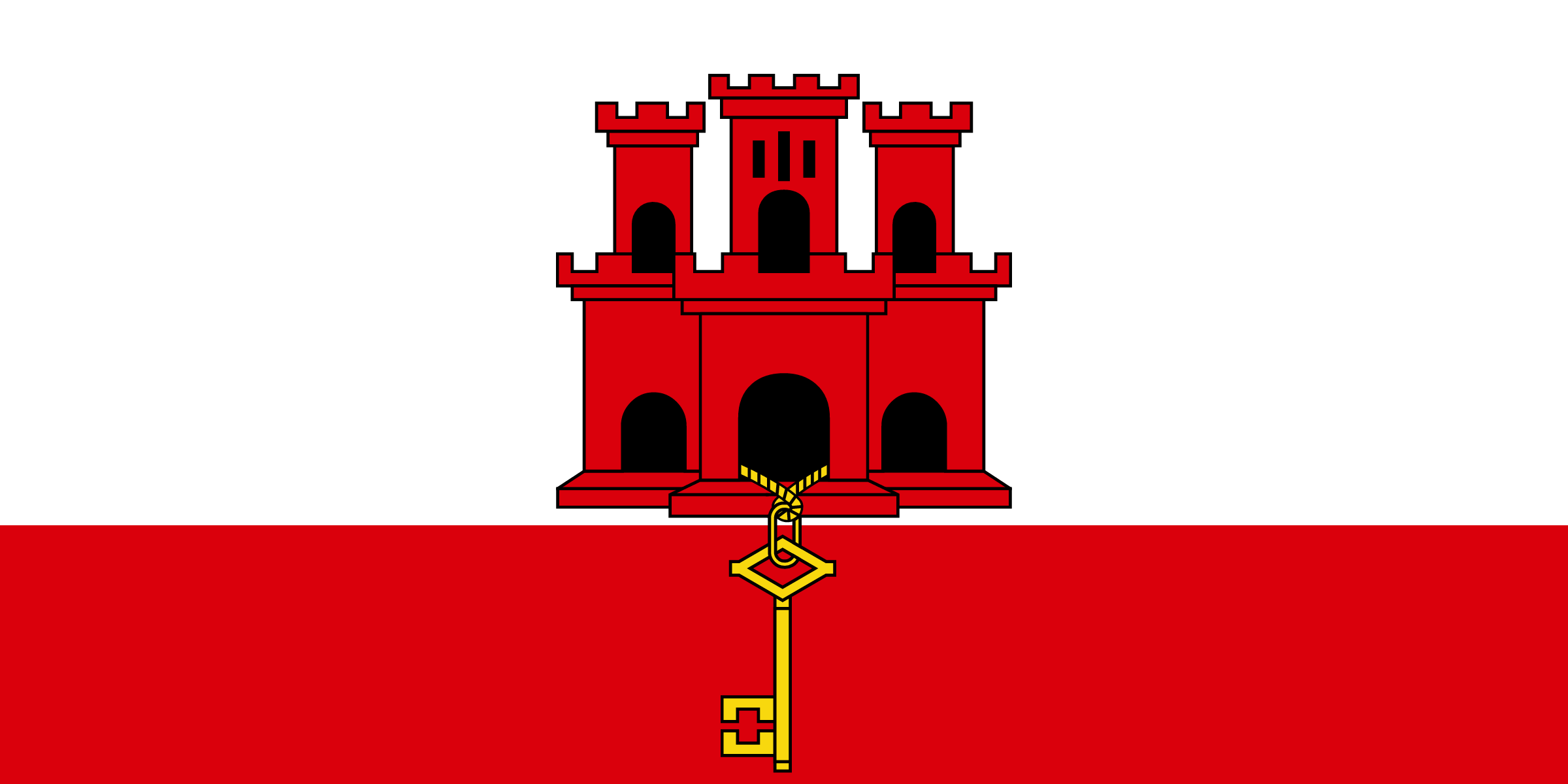 Flag of Gibraltar decal