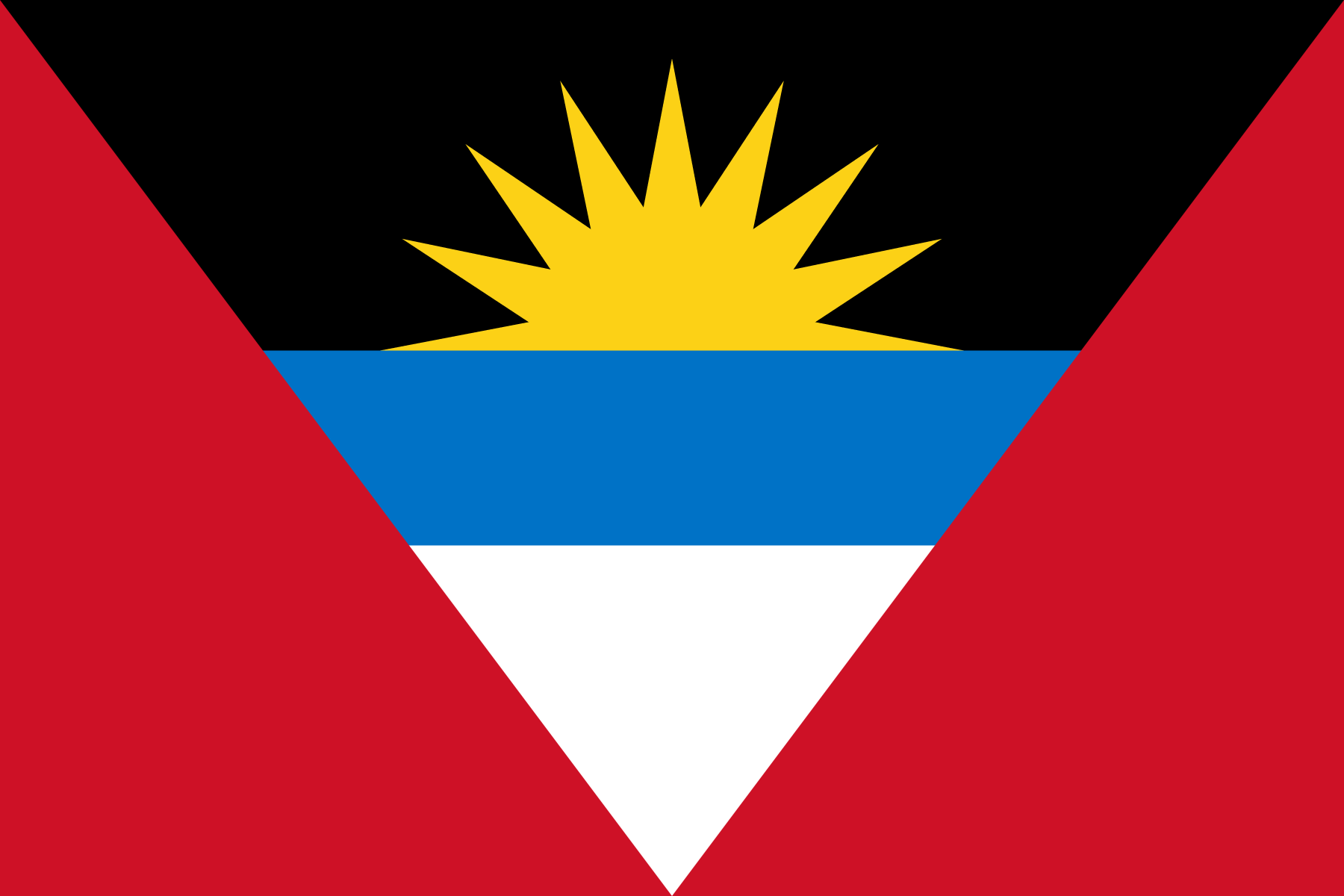 Flag of Antigua and Barbuda decal