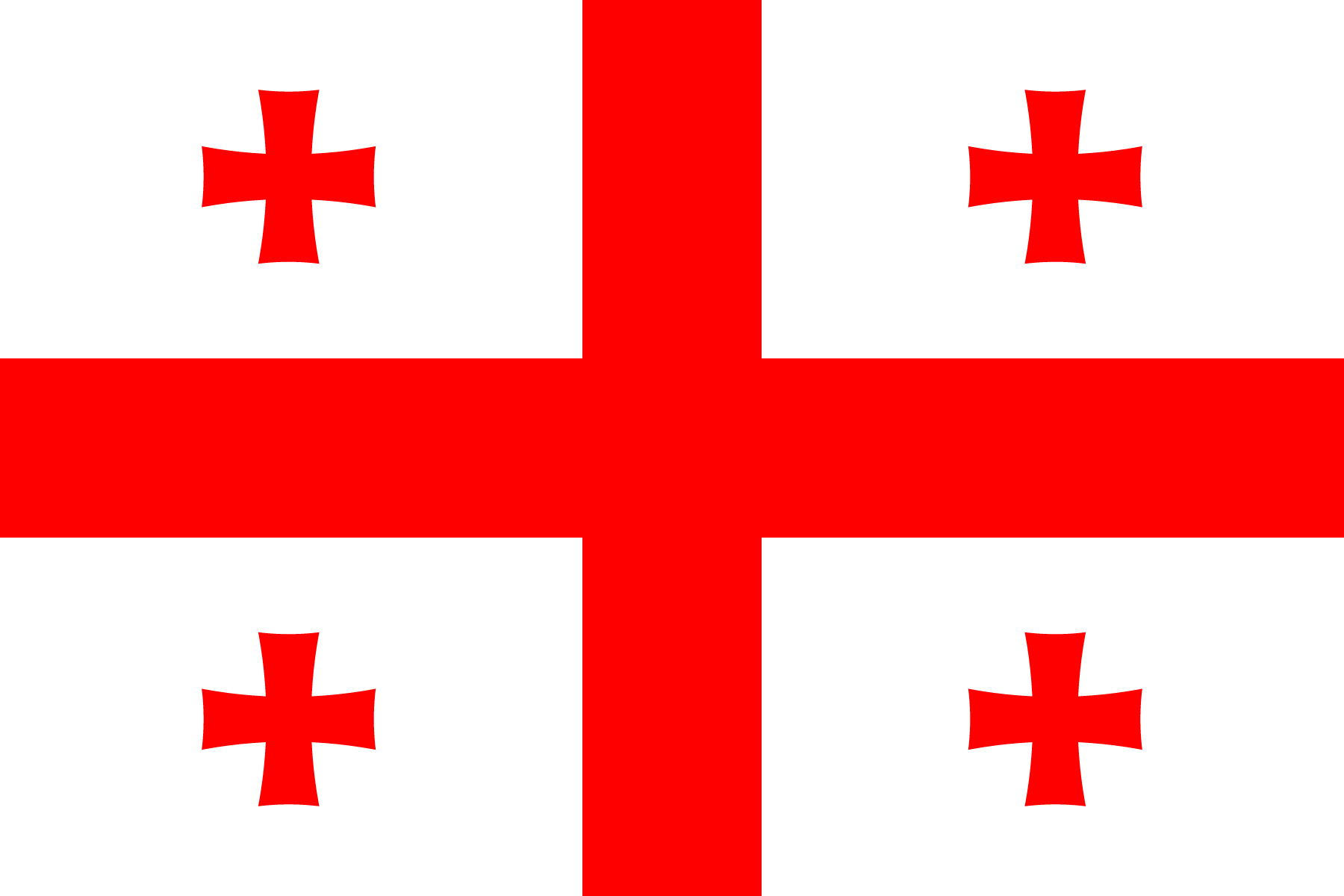 Flag of Georgia decal