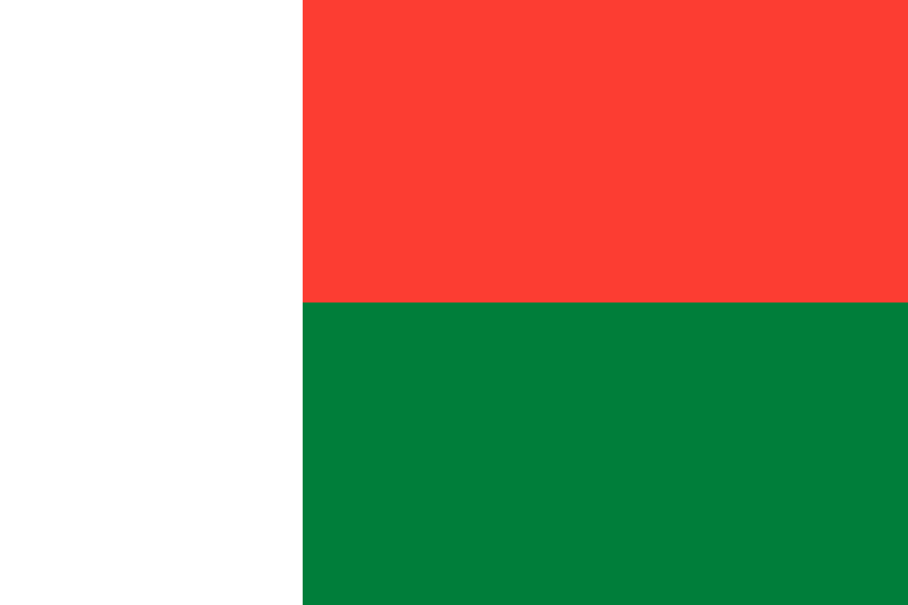 Flag of Madagascar decal