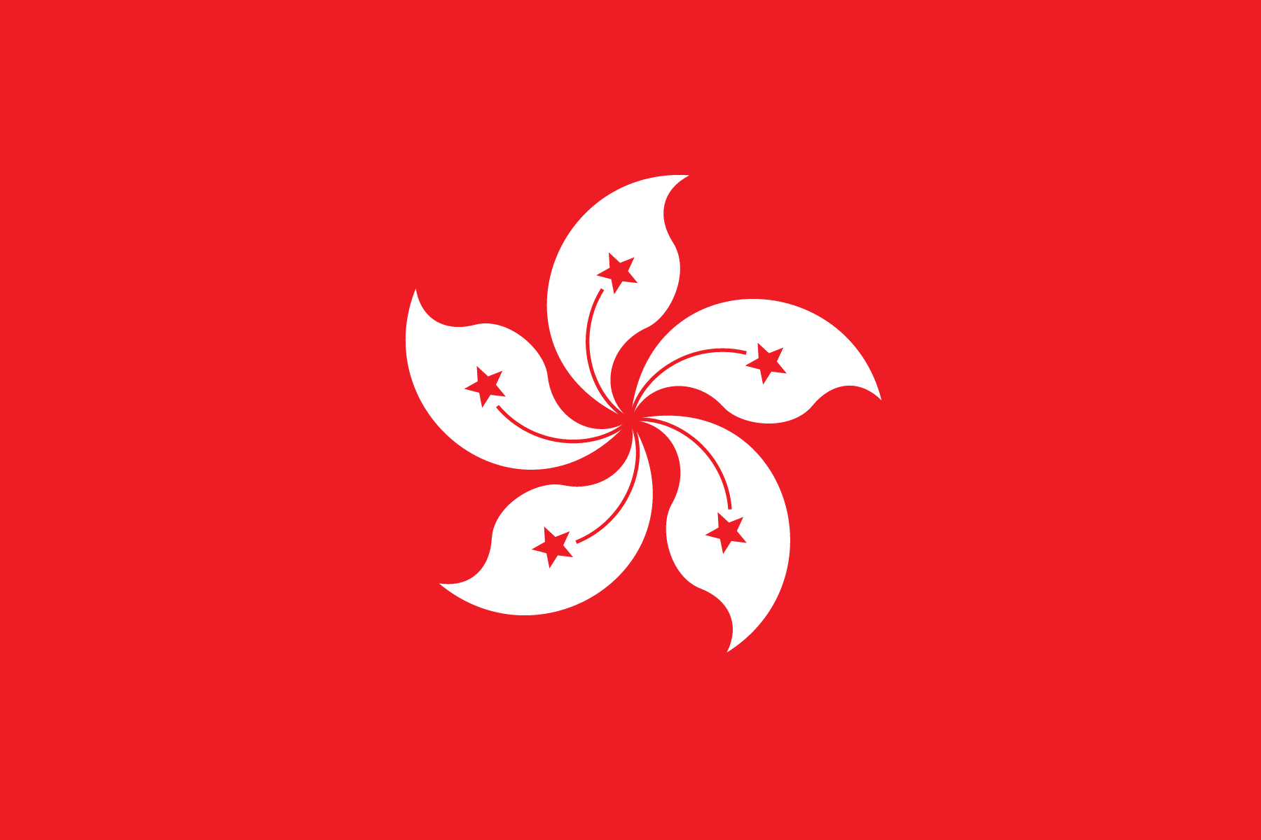 Flag of Hong Kong decal