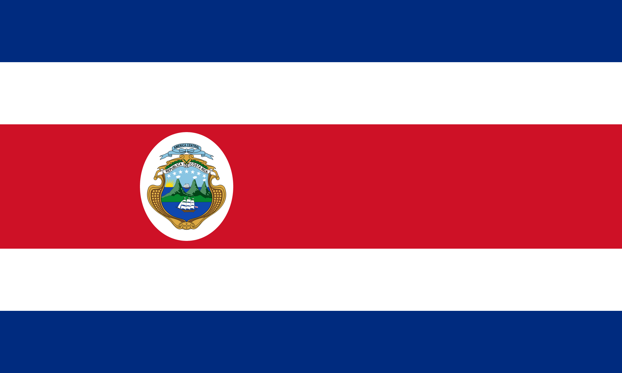 Flag of Costa Rica decal