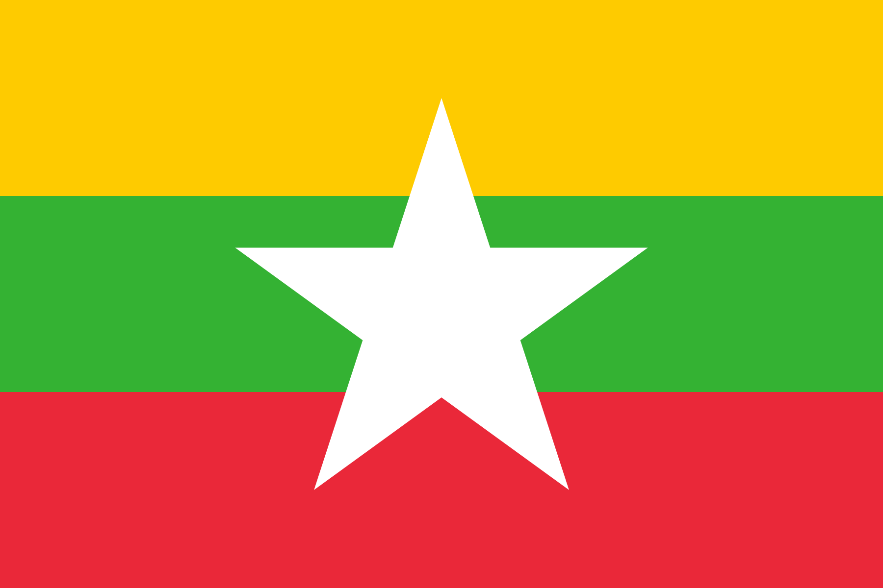 Flag of Myanmar decal