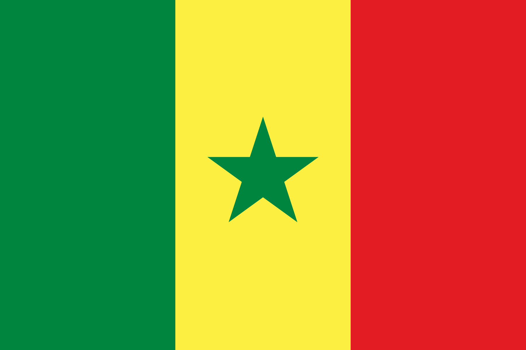 Flag of Senegal decal