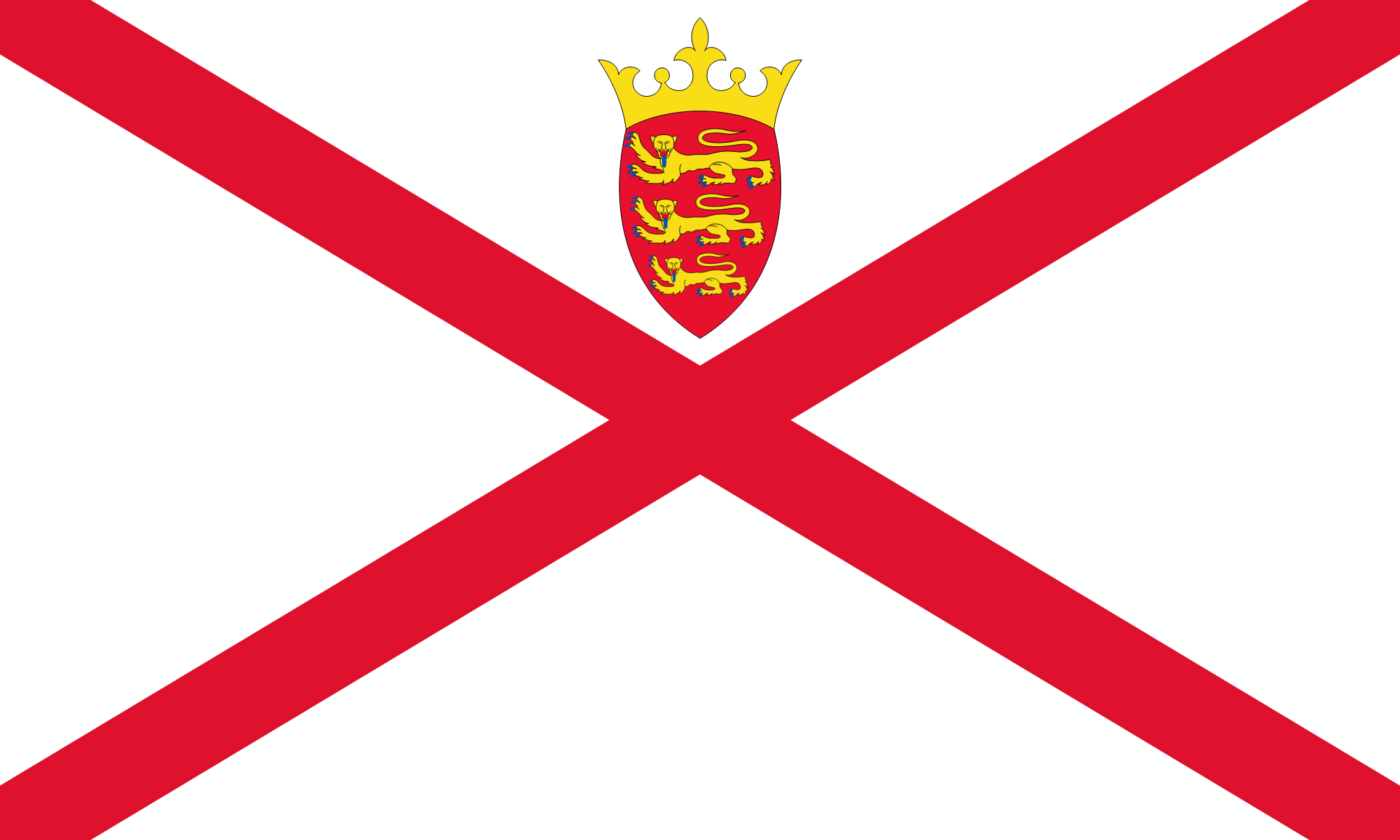 Flag of Jersey decal