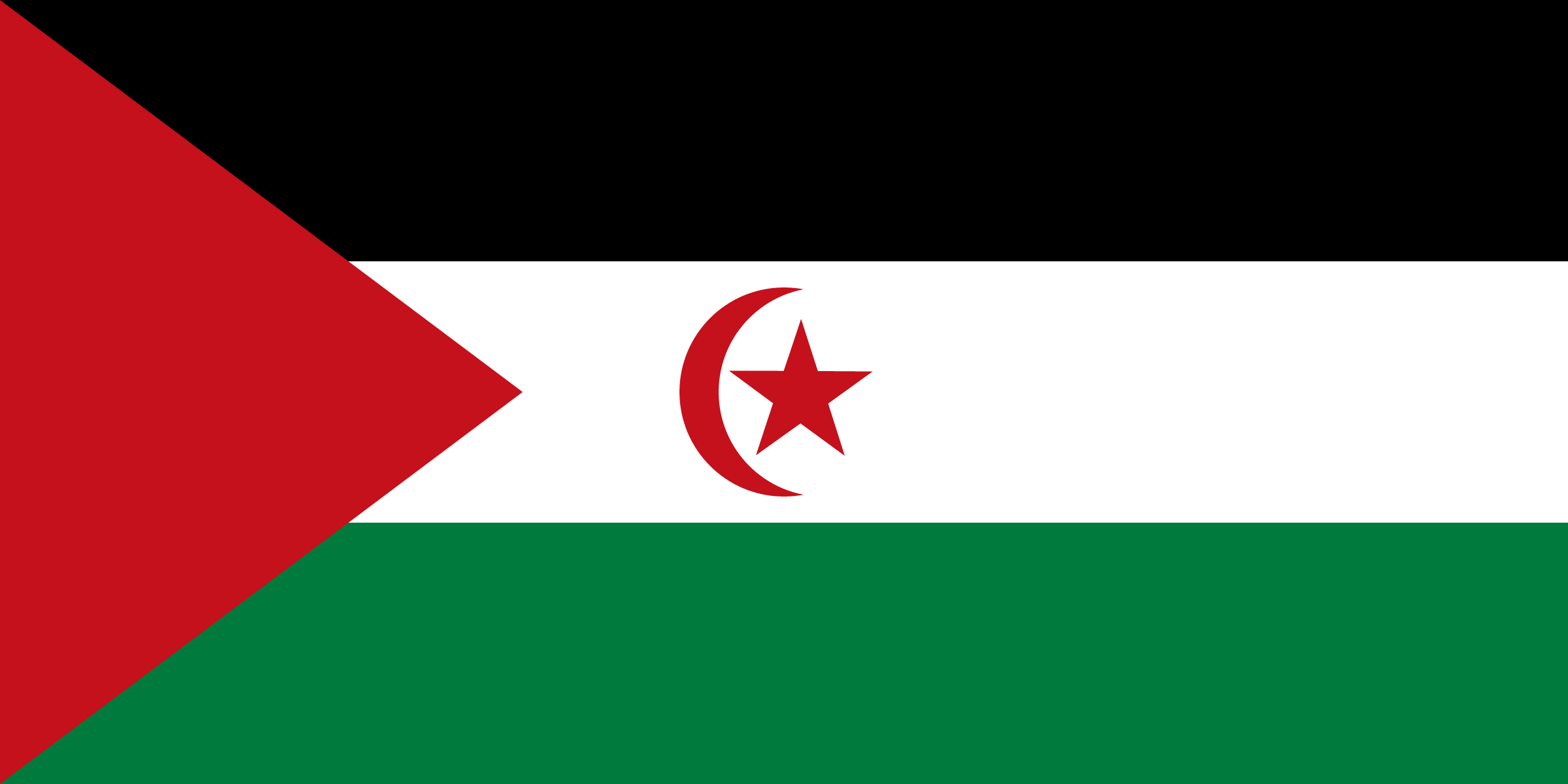 Flag of Sahrawi Arab Democratic Republic decal