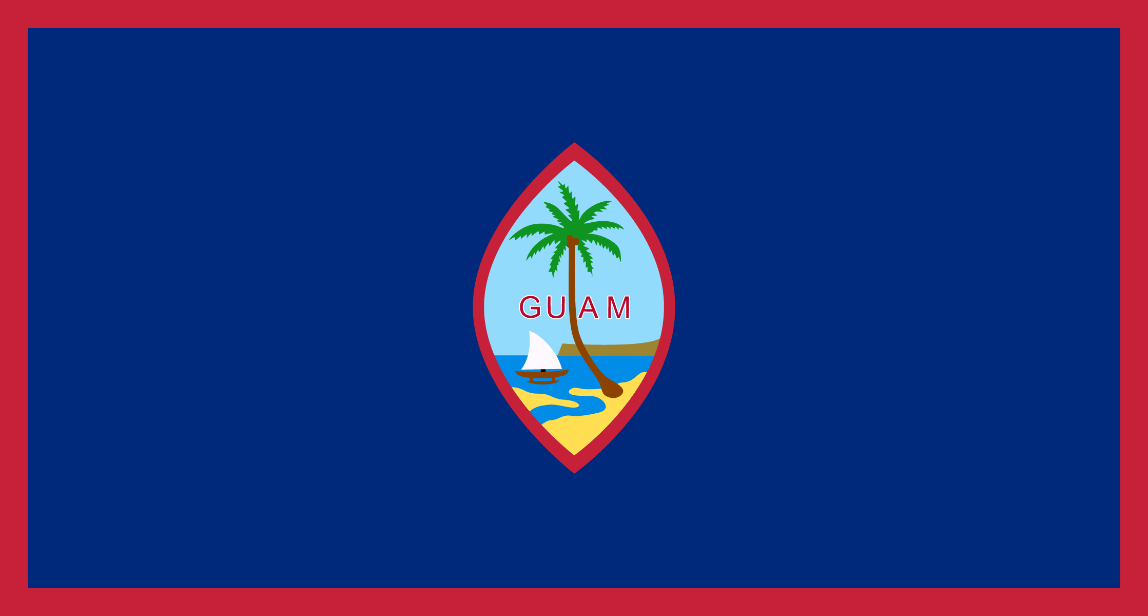 Flag of Guam decal