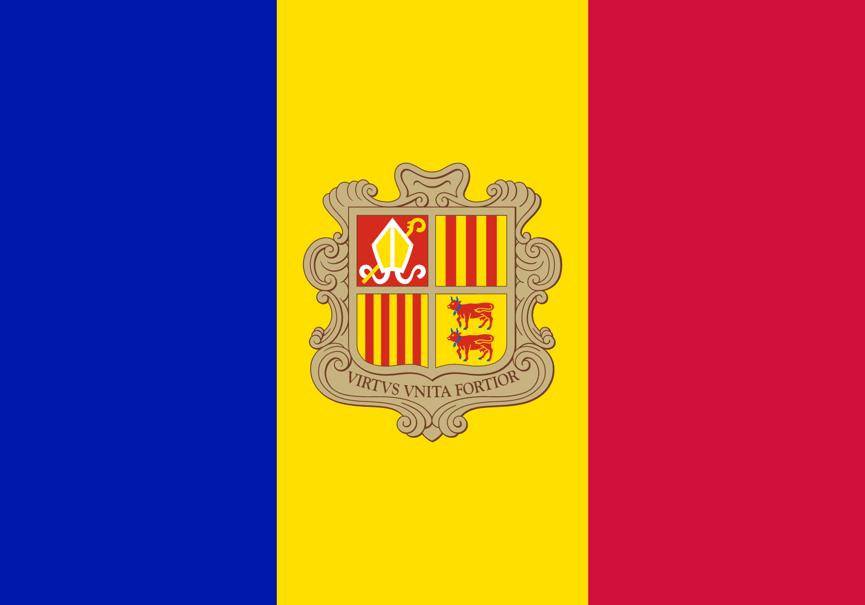 Flag of Andorra decal