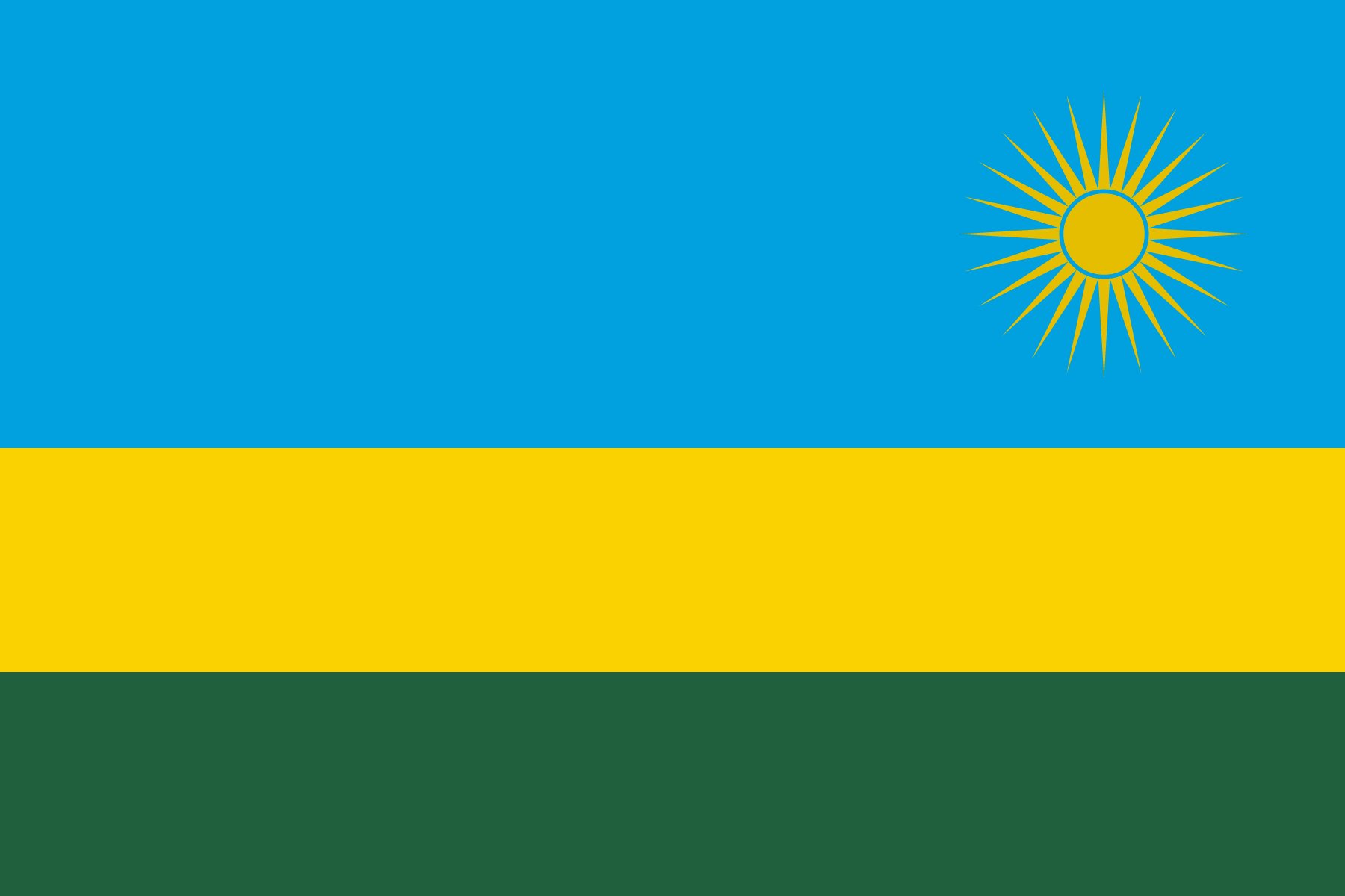 Flag of Rwanda decal