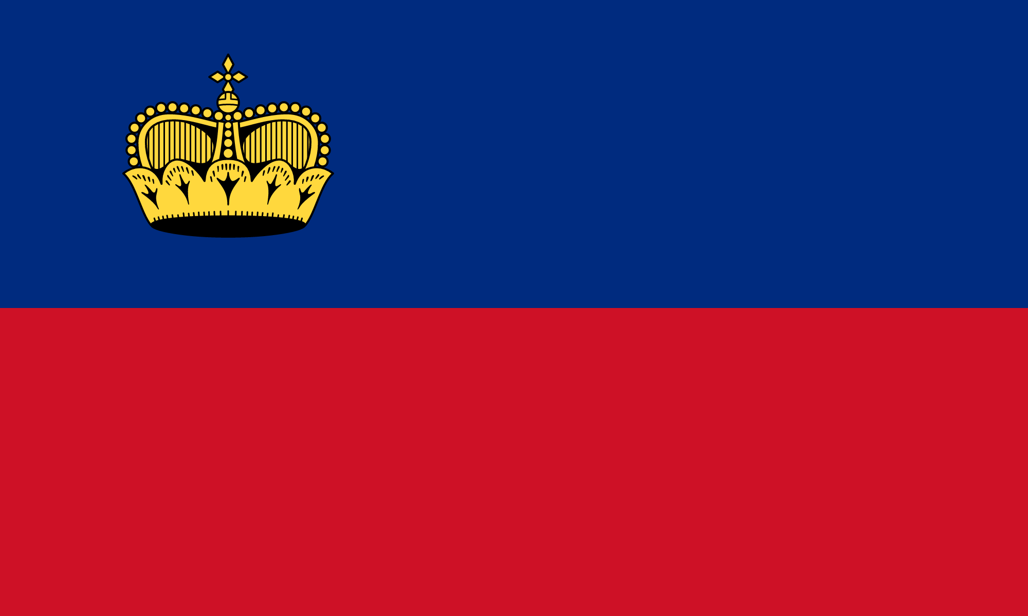 Flag of Liechtenstein decal