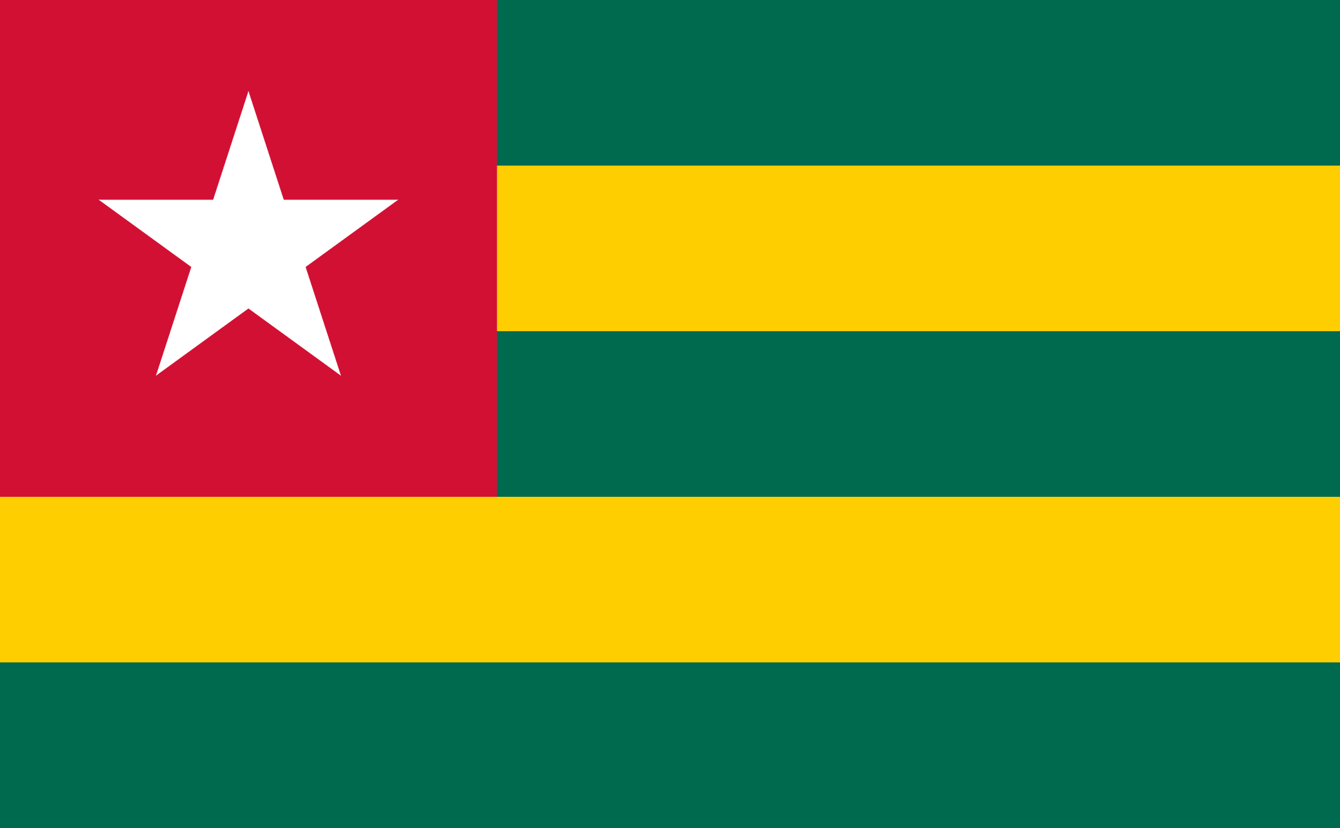 Flag of Togo decal