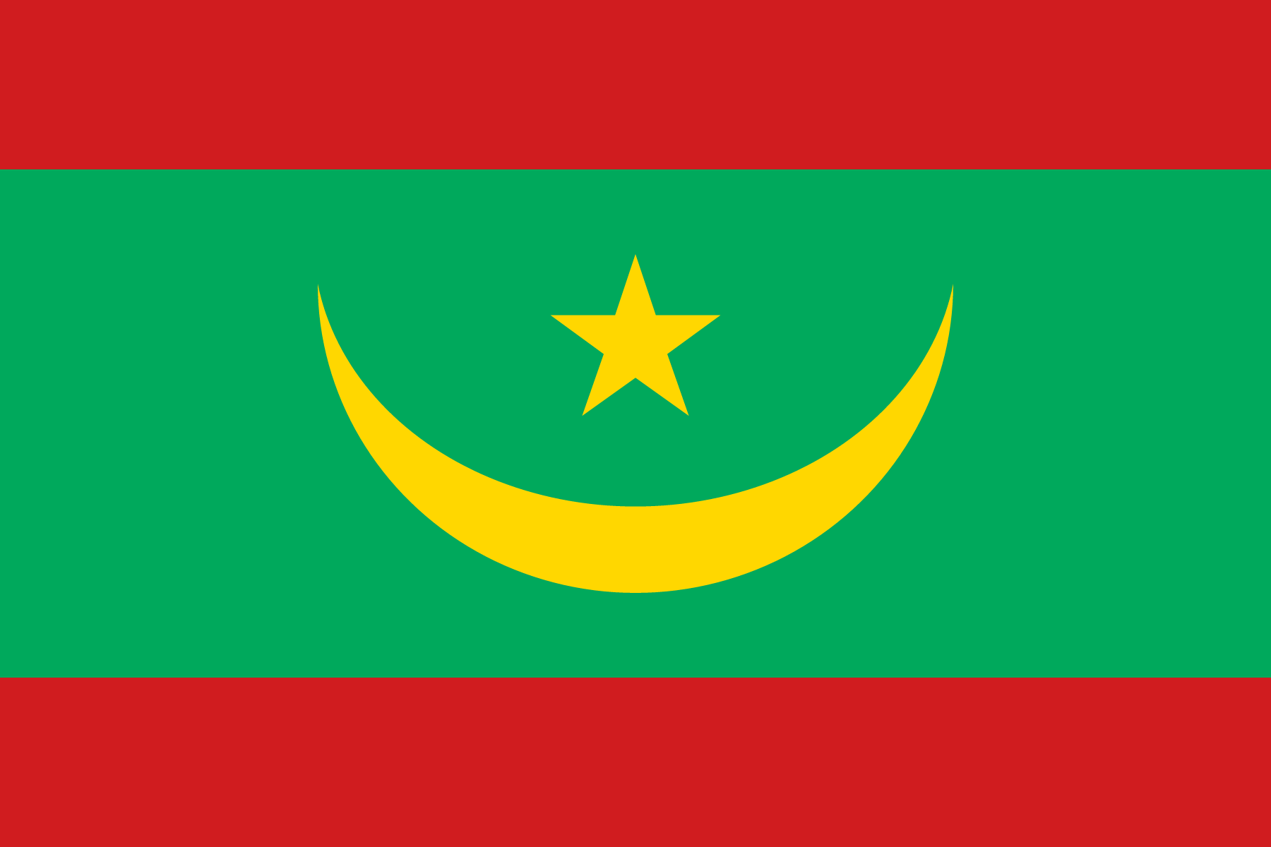 Flag of Mauritania decal